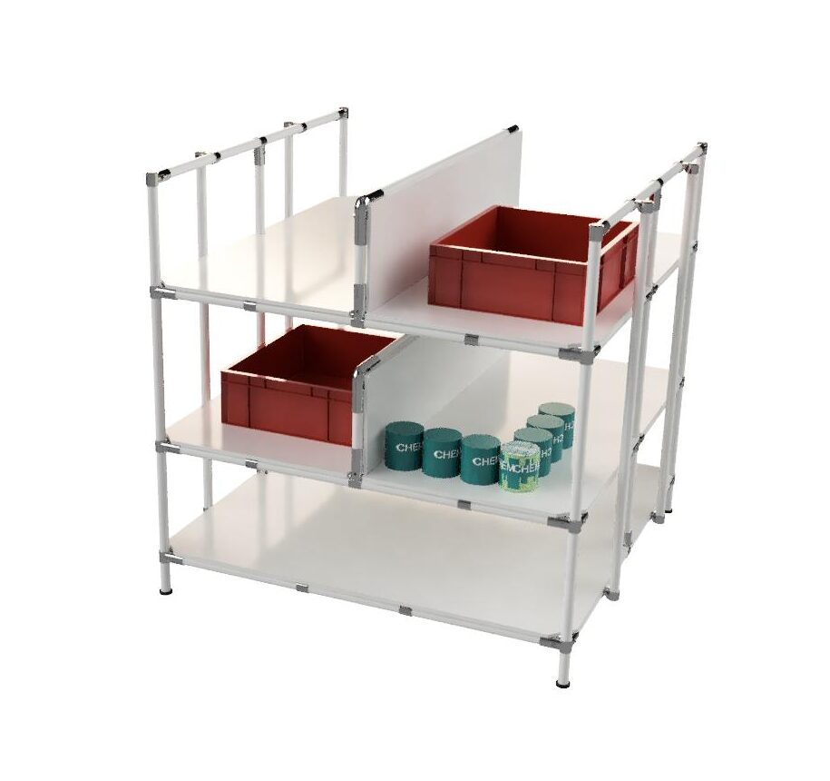 Compartment Shelves Malaysia | Industrial Storage | 3D-Tube